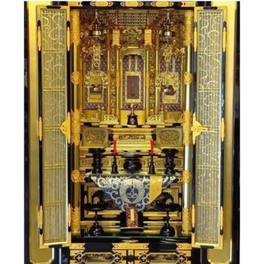 伝統型仏具セット（中）金仏壇20号用　浄土真宗本願寺派（西本願寺）